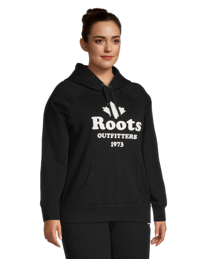 Chandail Roots en molleton capuche avec poche kangourou pour