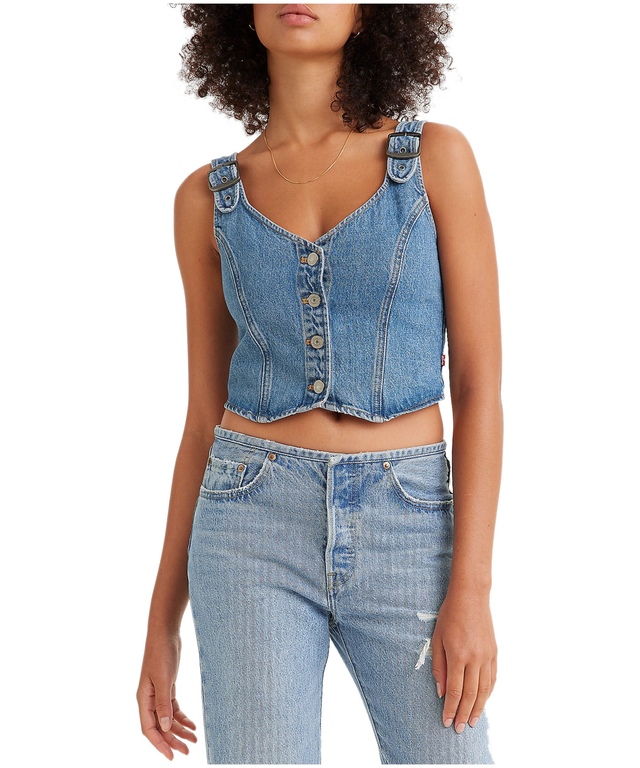 Haut en jean court pour femmes, Levi's, Charlie