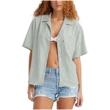 Chemise boutonnée à manches courtes pour femmes, Levi's, Aiden Front_Flat