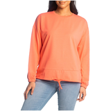 Chandail en molleton à col ras du cou pour femmes, Lois, Madelyn Front_Flat