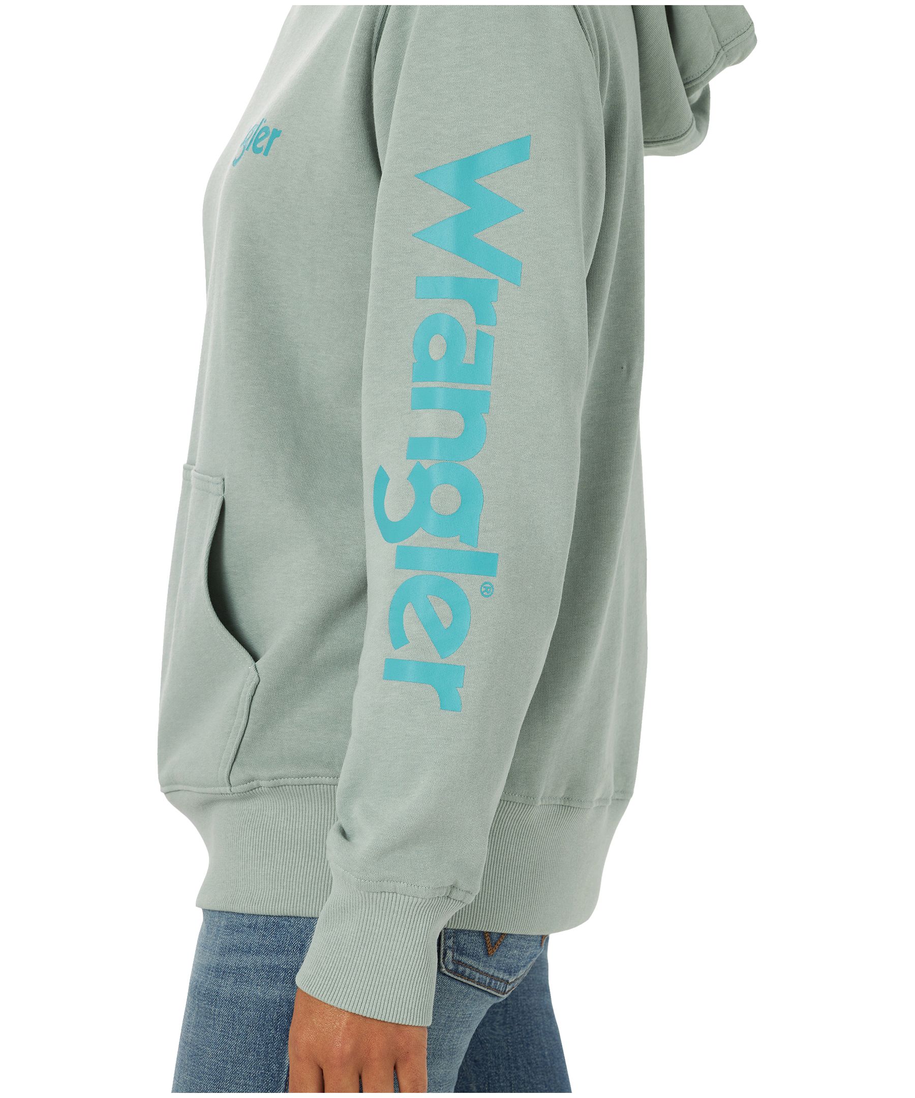 Wrangler Women's Retro Branded Hoodie Sweatshirt