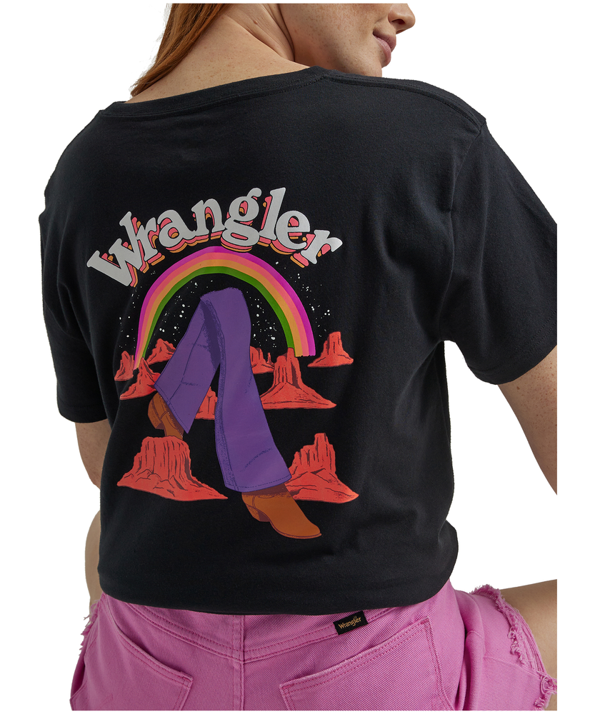 Wrangler Women's Rainbow Graphic Loose Fit Crewneck T Shirt | Marks