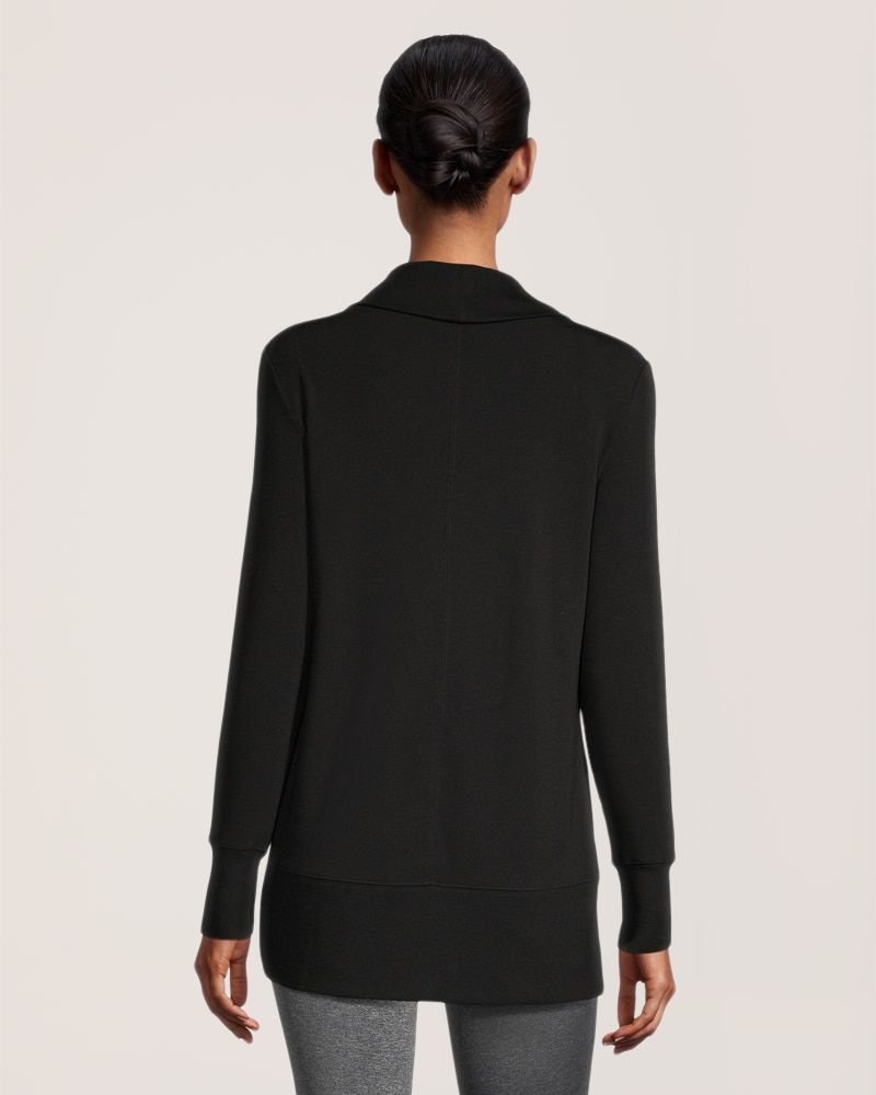 Cardigan ouvert semi-ajusté en bouclette pour femmes, Shambhala