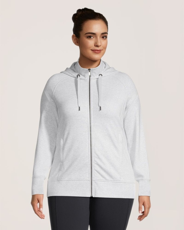 Chandail à capuche de coupe ajustée avec glissière pleine longueur pour femmes, Shambhala