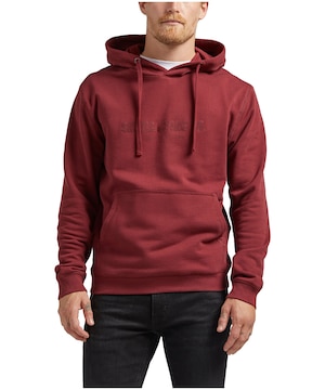 Chandail en molleton à capuche unisexe en bouclette avec logo, Silver