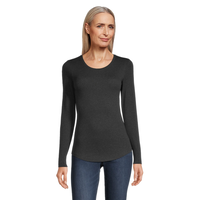 Denver Hayes Women's Fitted Long Sleeve Crewneck T Shirt