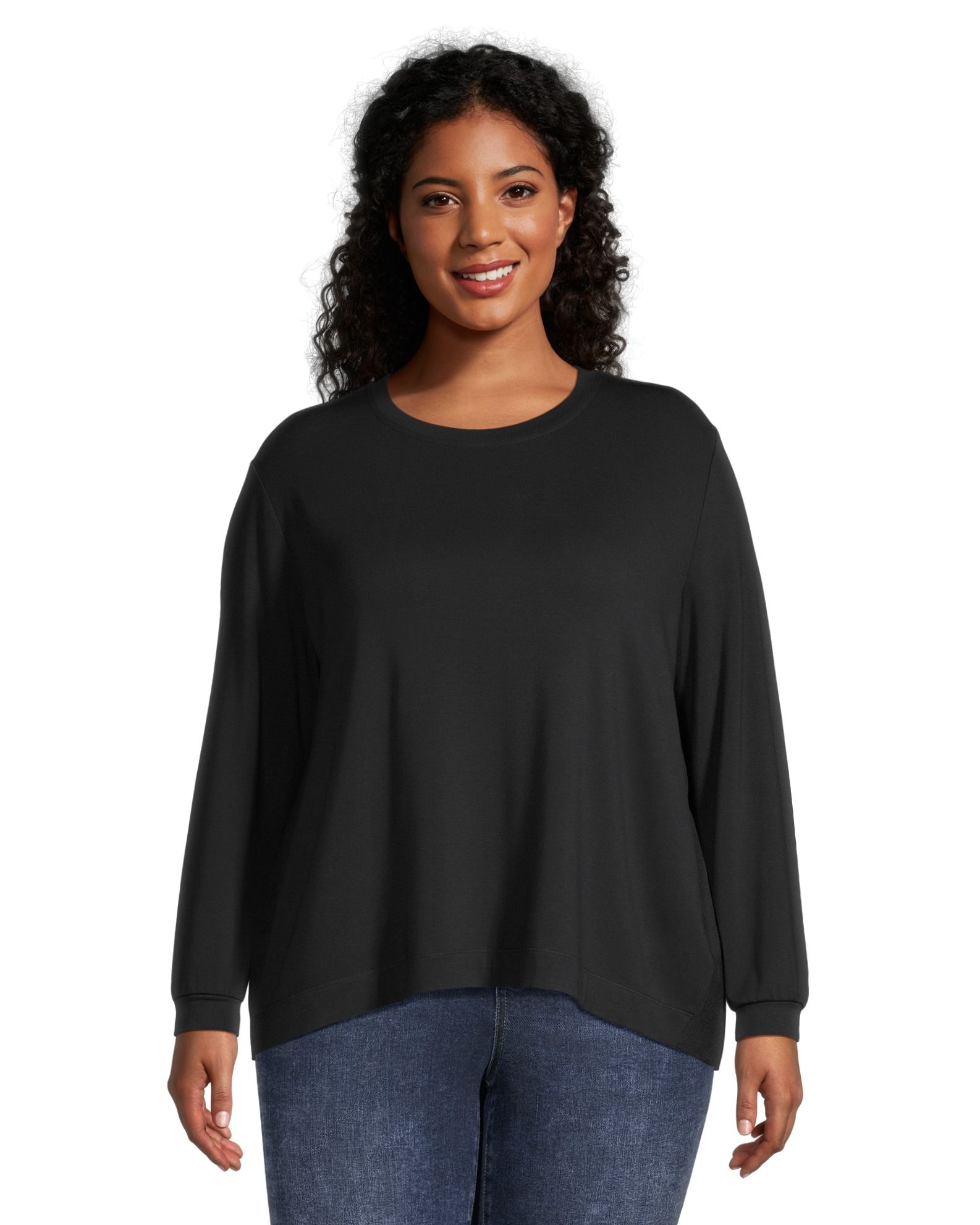 Denver Hayes Women's Relaxed Fit Long Sleeve High Low Shirt | Marks