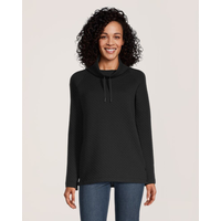 Chandail à enfiler à manches longues avec col boule pour femmes, WindRiver Front_Flat