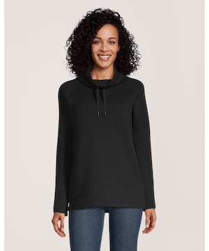 Chandail à enfiler à manches longues avec col boule pour femmes, WindRiver