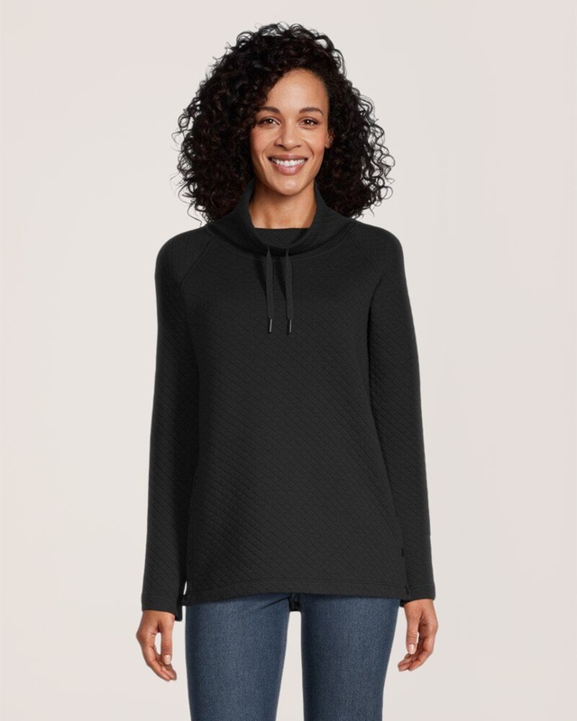 Chandail à enfiler à manches longues avec col boule pour femmes, WindRiver