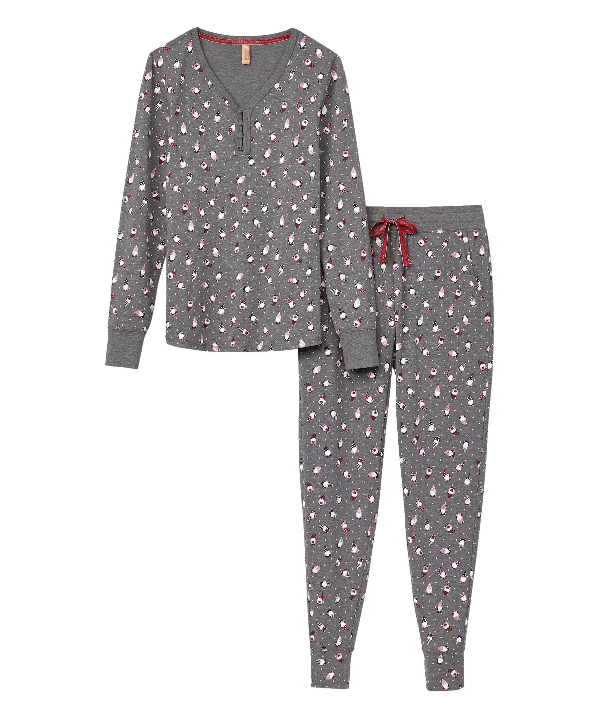 Denver Hayes Women's 2 Piece Henley Pajama Set Marks