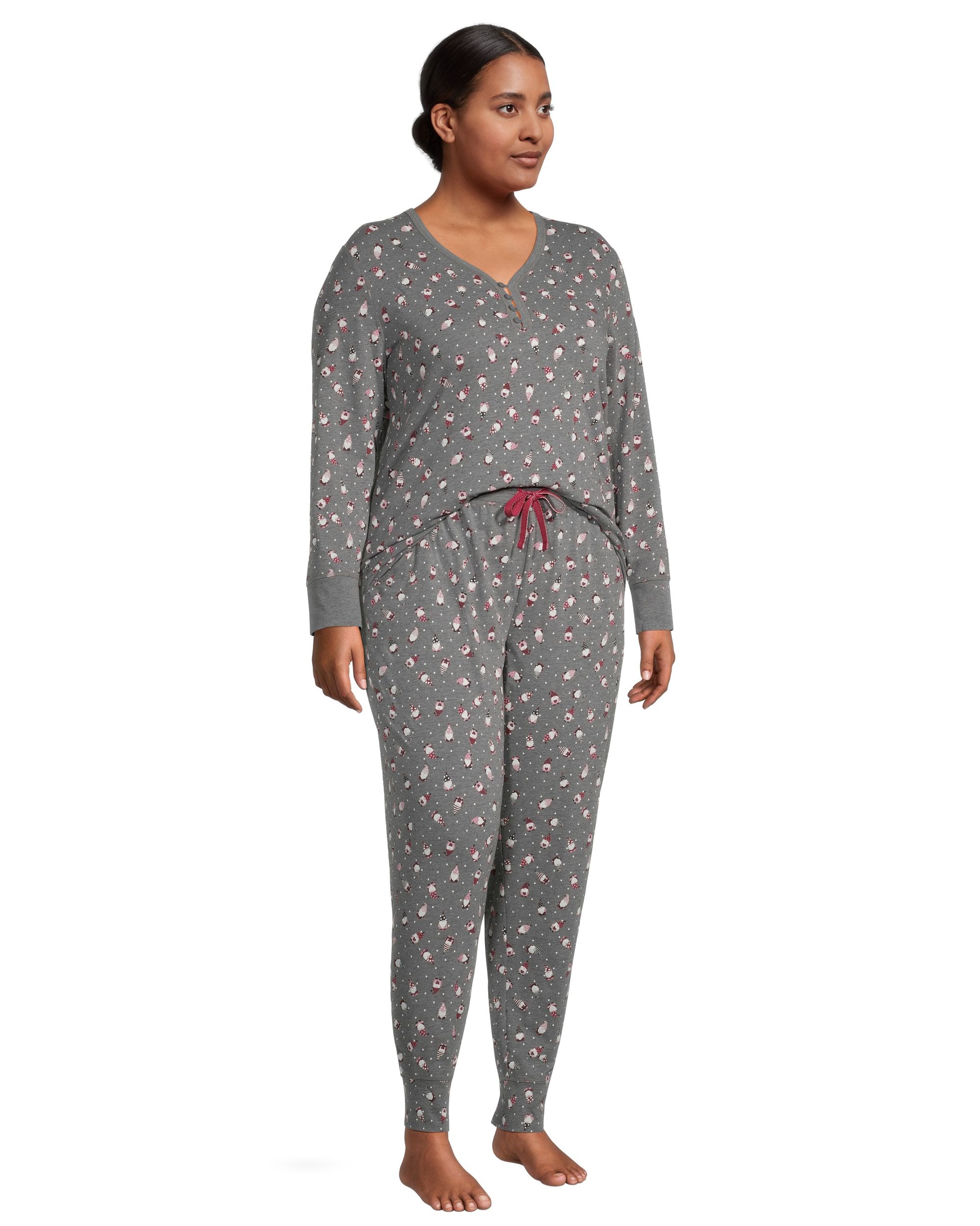 Denver Hayes Women's 2 Piece Henley Pajama Set Marks