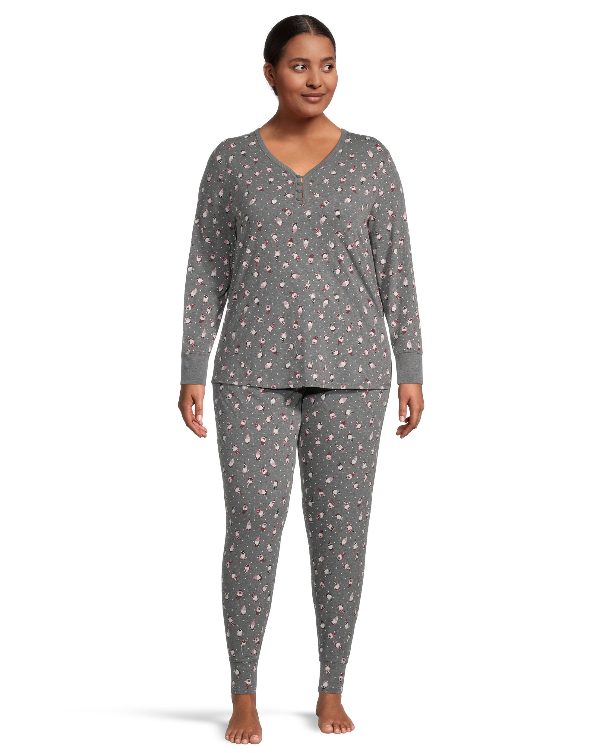 Denver Hayes Women s 2 Piece Henley Pajama Set Marks