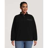 WindRiver Women's Hale 1/4 Snap Fleece Pullover Front_Flat