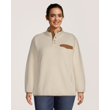 WindRiver Women's Hale 1/4 Snap Fleece Pullover Front_Flat