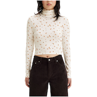 Col roulé Moon Rib à tricot côtelé extensible pour femmes, Levi's Front_Flat