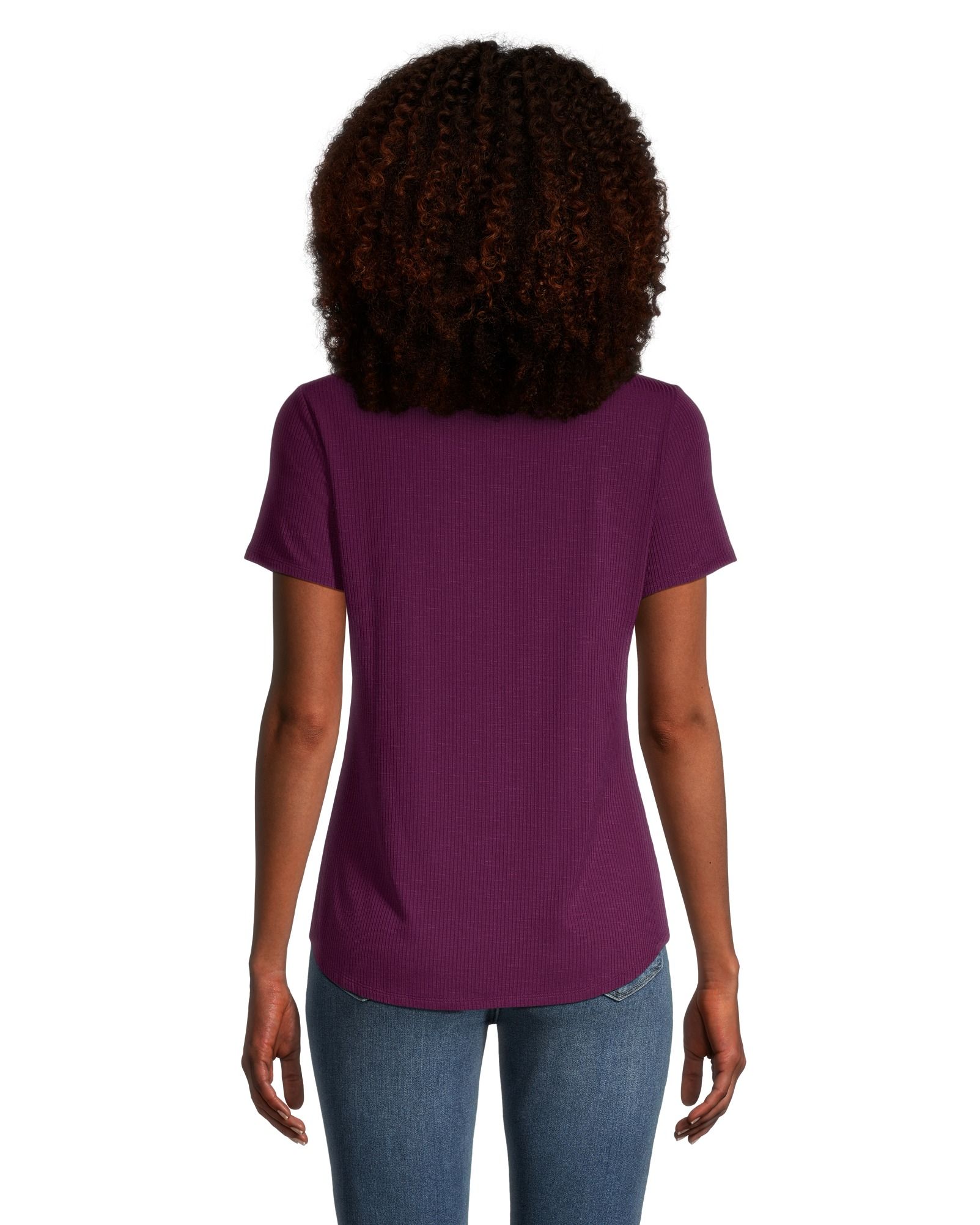 T-shirt à c


ppoupe décontr ettée à encolure échancrée pour femmes, Denver Hayes