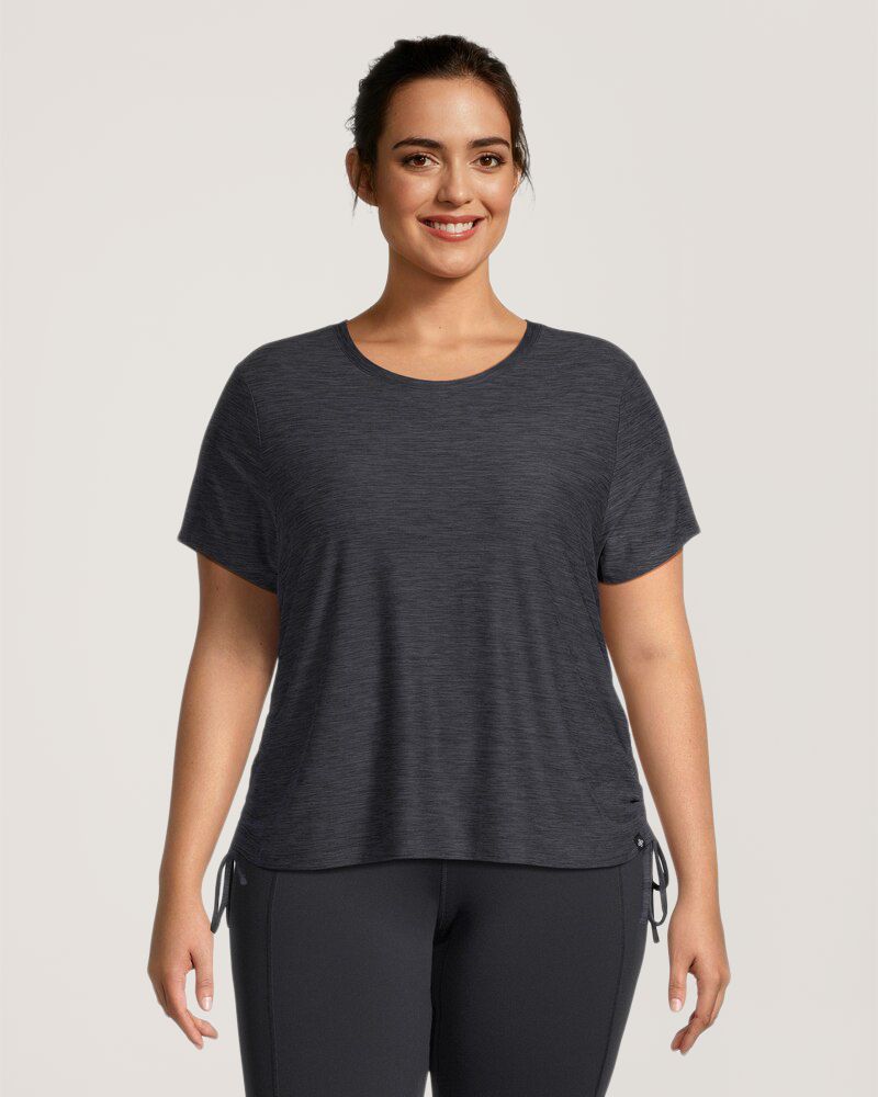 T-shirt froncé semi-ajusté pour femmes, Shambhala