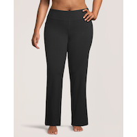 Pantalon droit confortable à enfiler pour femme, Shambhala Front_Flat