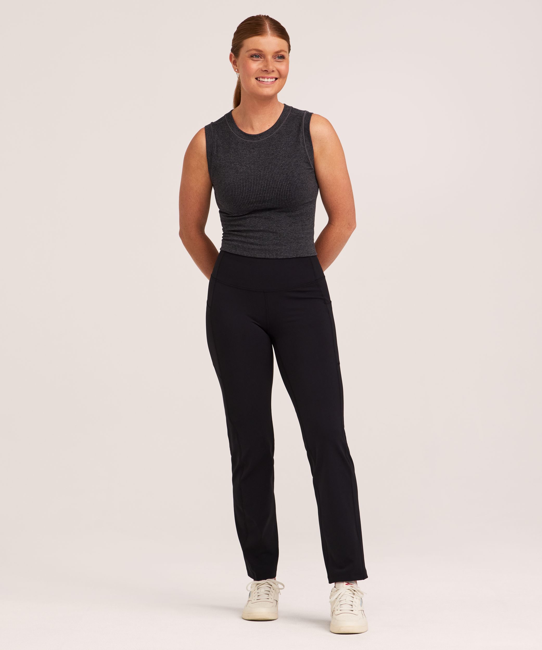 Shambhala Women's Live-In Comfort Straight Leg Pants - Short