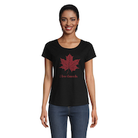 T-shirt pour femmes, Fête du Canada, Logo T-Shirt Front_Flat
