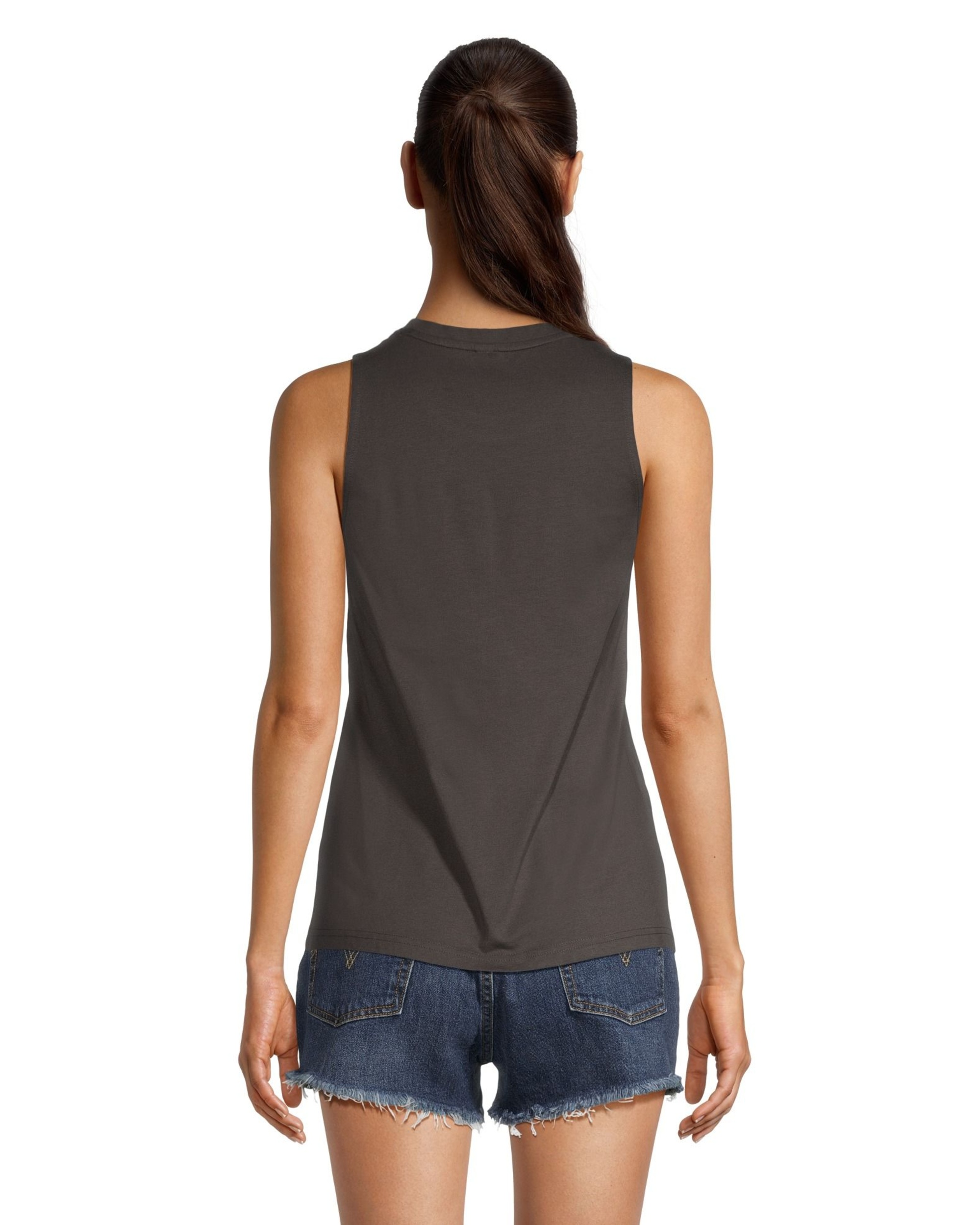 FarWest Women's Sleeveless Graphic T Shirt Marks
