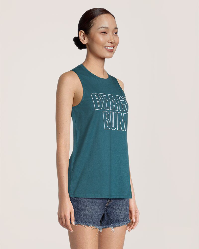 T-shirt graphique sans manches pour femmes, FarWest