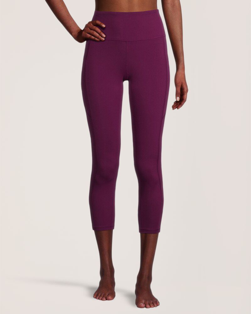 Legging court confortable à taille haute avec poche pour femmes, Shambhala