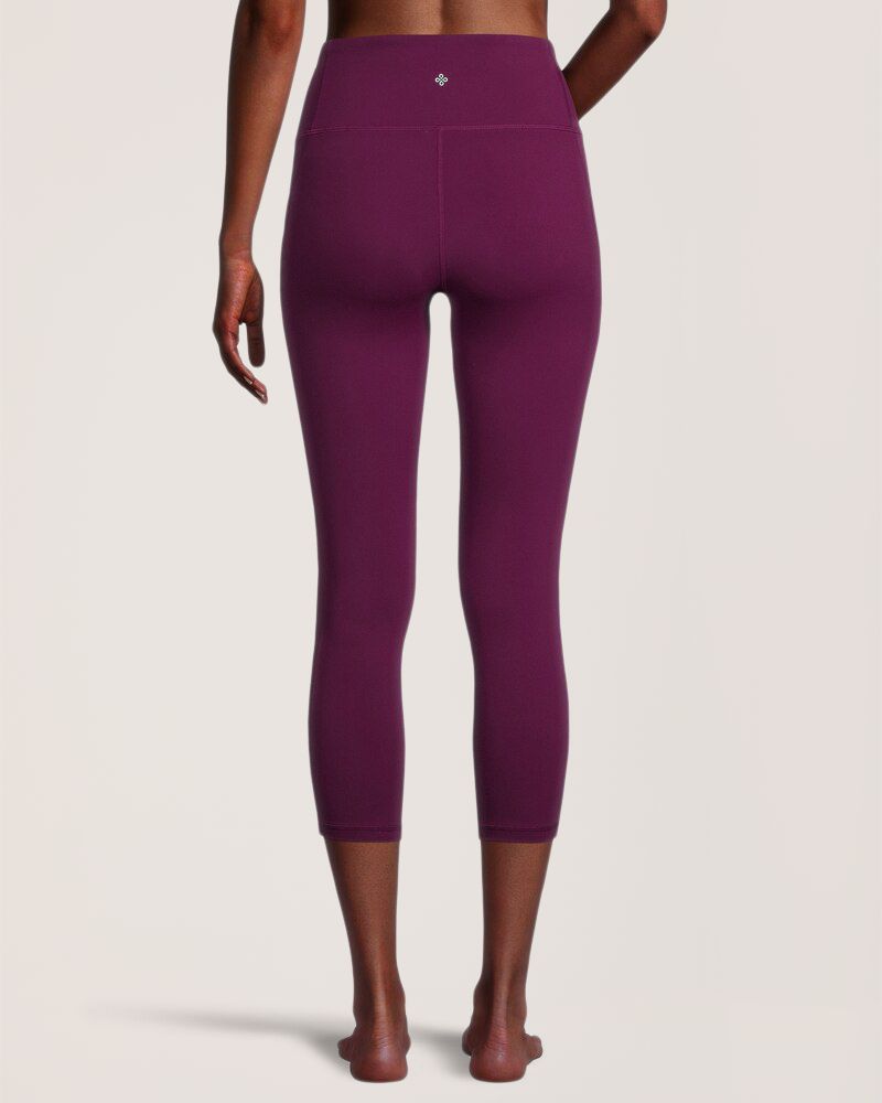 Legging court confortable à taille haute avec poche pour femmes, Shambhala