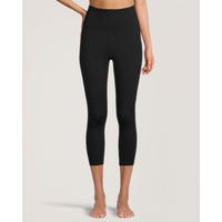 Legging court confortable à taille haute avec poche pour femmes, Shambhala Front_Flat