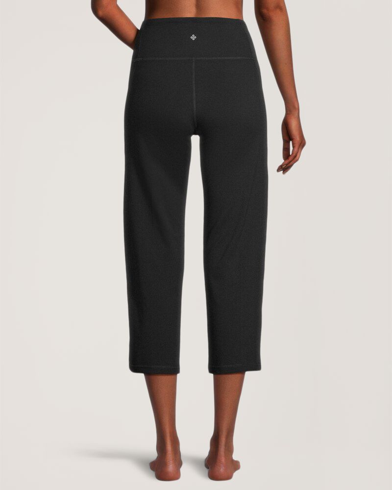 Legging court à taille haute et à jambe droite avec poche Live-in Confort pour femmes, Shambhala