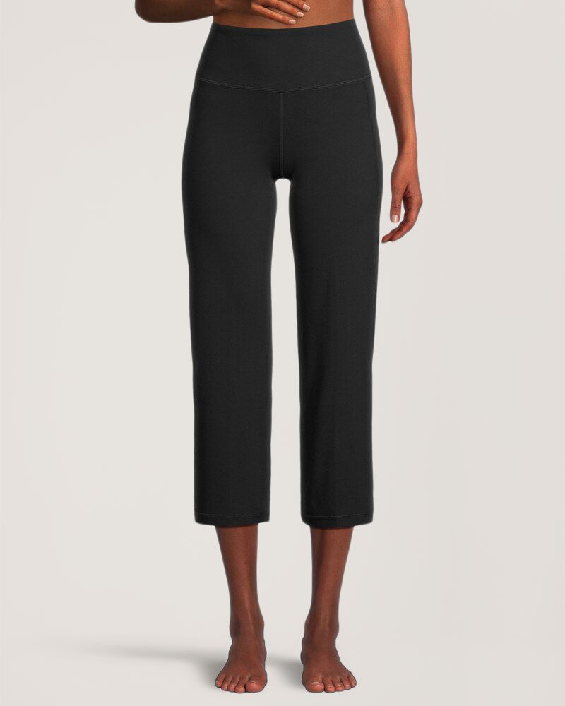 Legging court à taille haute et à jambe droite avec poche Live-in Confort pour femmes, Shambhala