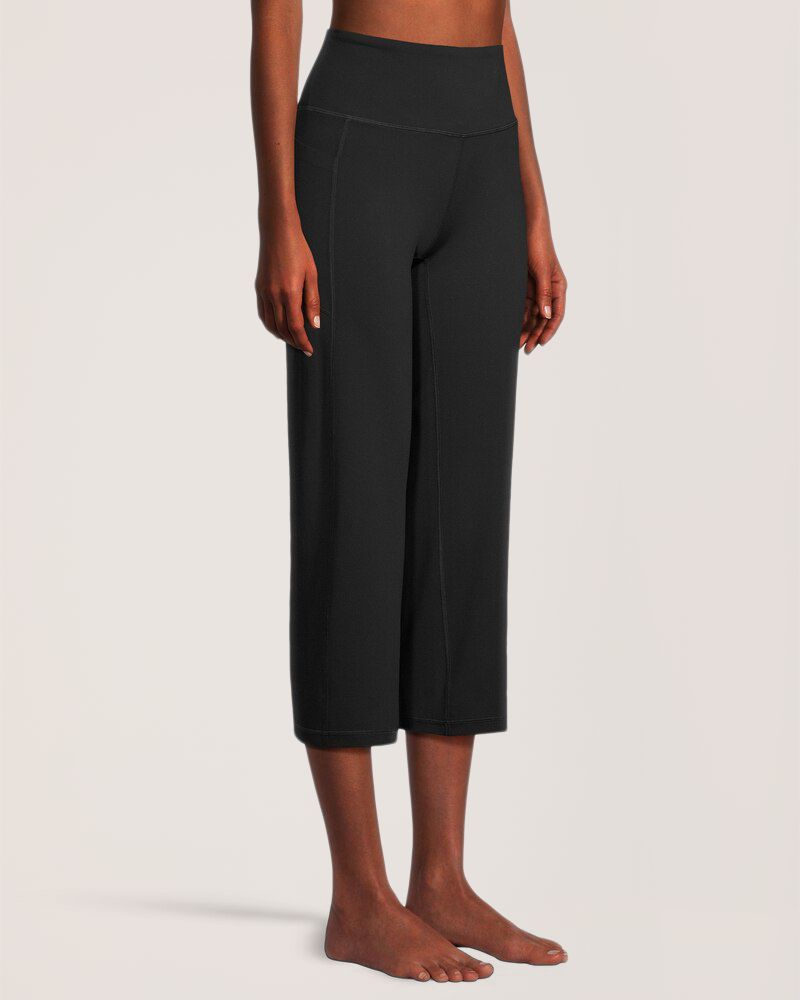 Legging court à taille haute et à jambe droite avec poche Live-in Confort pour femmes, Shambhala