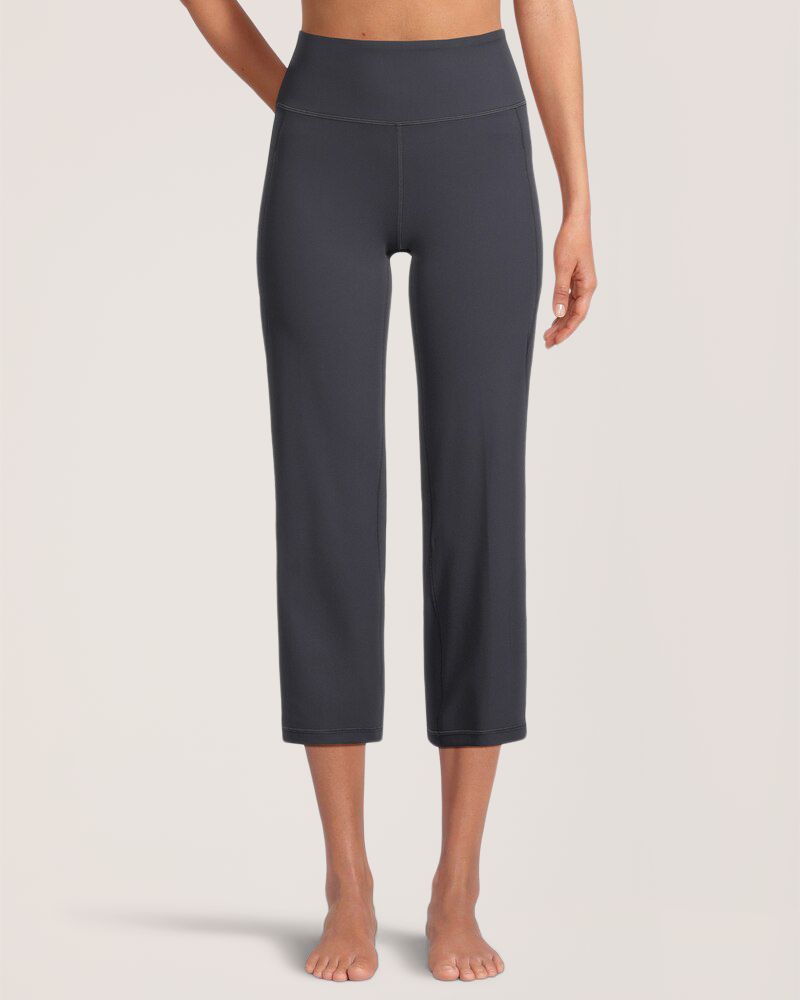 Legging court à taille haute et à jambe droite avec poche Live-in Confort pour femmes, Shambhala