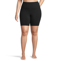 Shambhala Women's Live-in Comfort High Rise Bike Short with Pocket Front_Flat