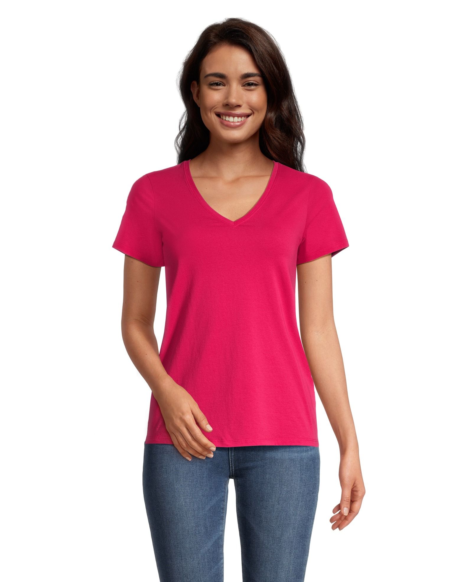 Denver Hayes Women's Semi Fitted V Neck T Shirt | Marks