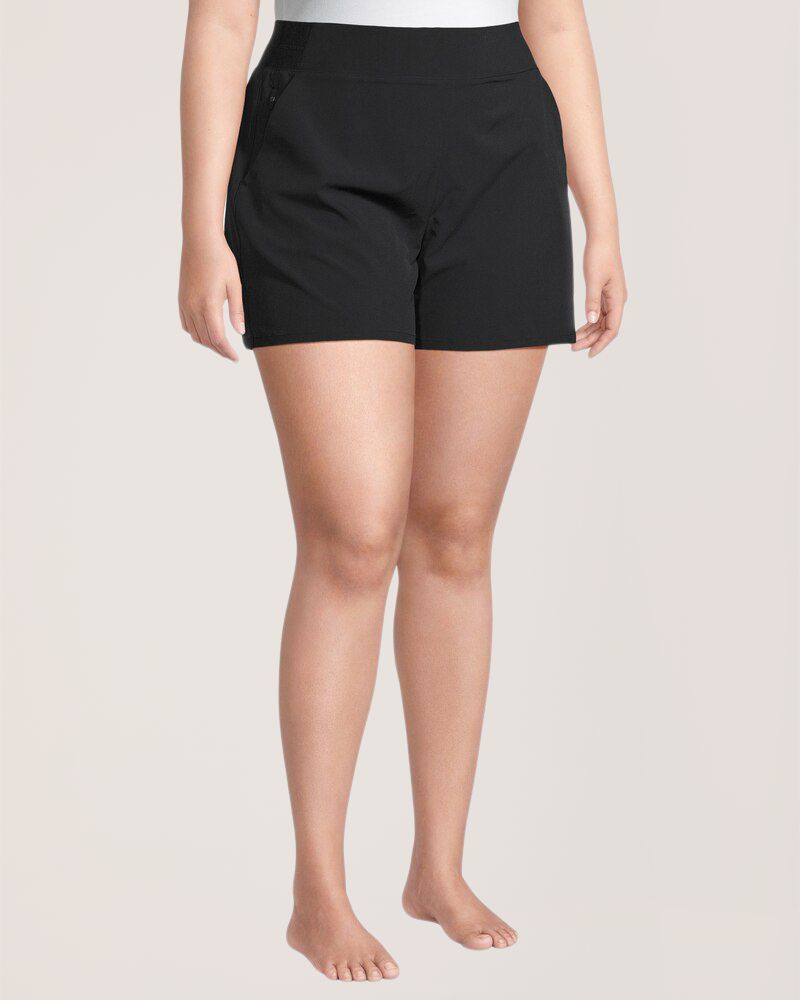 Shambhala Women's Woven Mid Rise Stretch Short