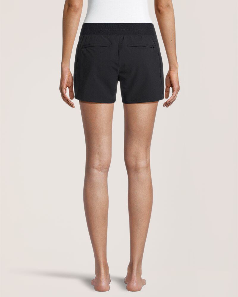 Shambhala Women's Woven Mid Rise Stretch Short