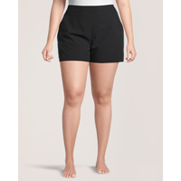 Short extensible tissé à taille mi-basse pour femmes, Shambhala Front_Flat