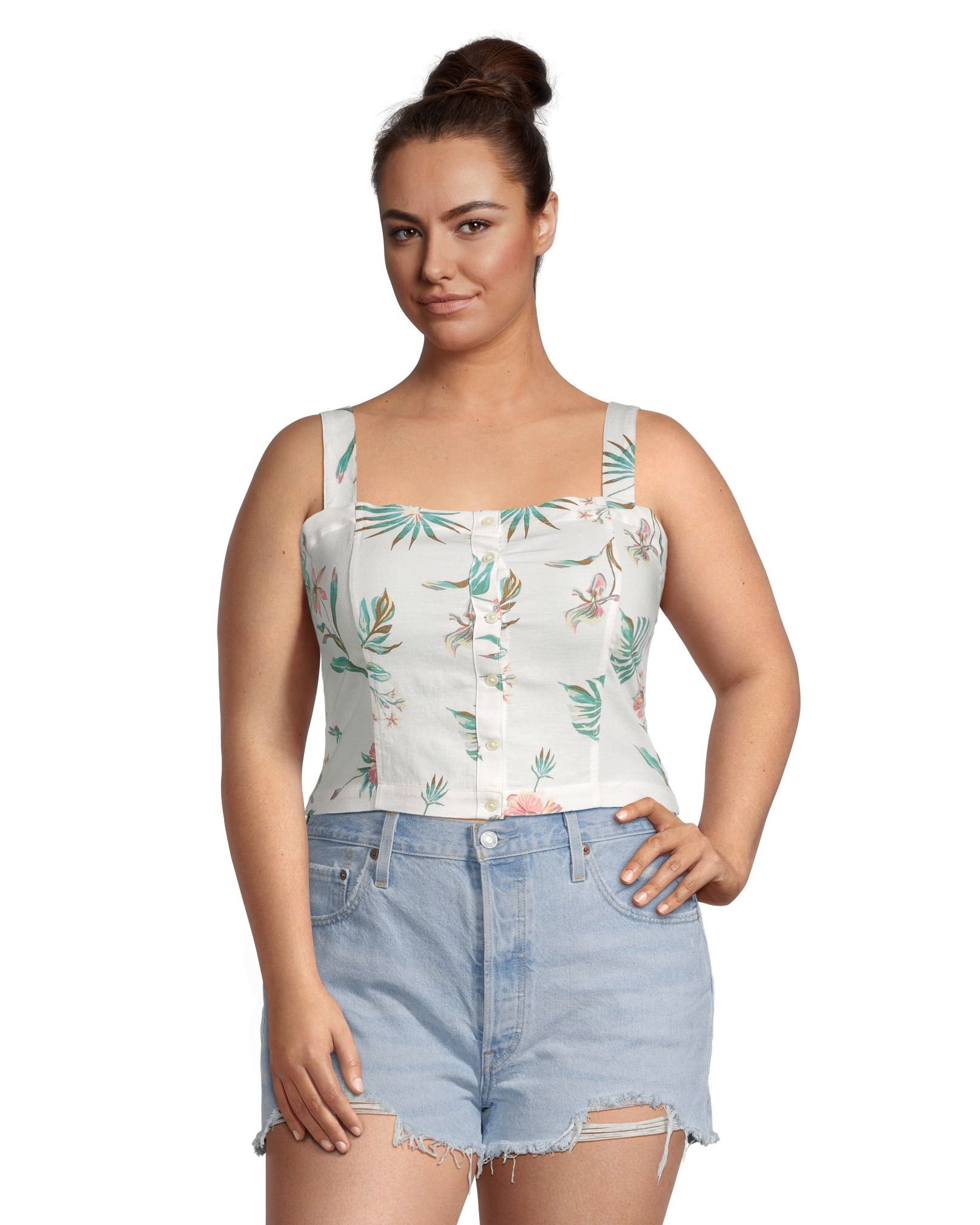 Haut en lin sans manches pour femmes, Lottie