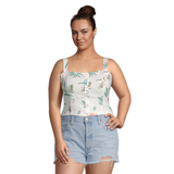 Haut en lin sans manches pour femmes, Lottie Front_Flat