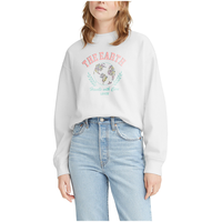 Levi's Women's Graphic Standard Crew Neck Sweatshirt Front_Three_Fourths_Angled_Left