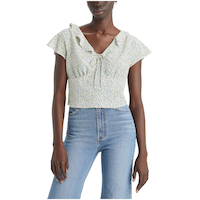 Chemisier à encolure en V et à coupe cintrée pour femmes, Mylene, Levi's Front_Flat