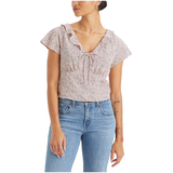 Levi's Women's Mylene Slim Fit Short Sleeve Blouse Front_Flat