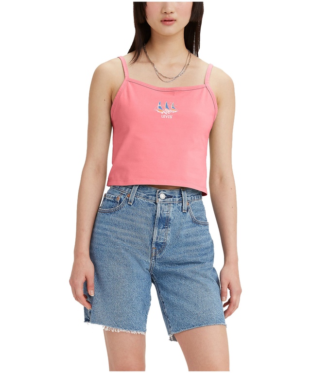 Débardeur à bretelles de coupe cintrée avec graphique années 90 pour femmes, Levi's