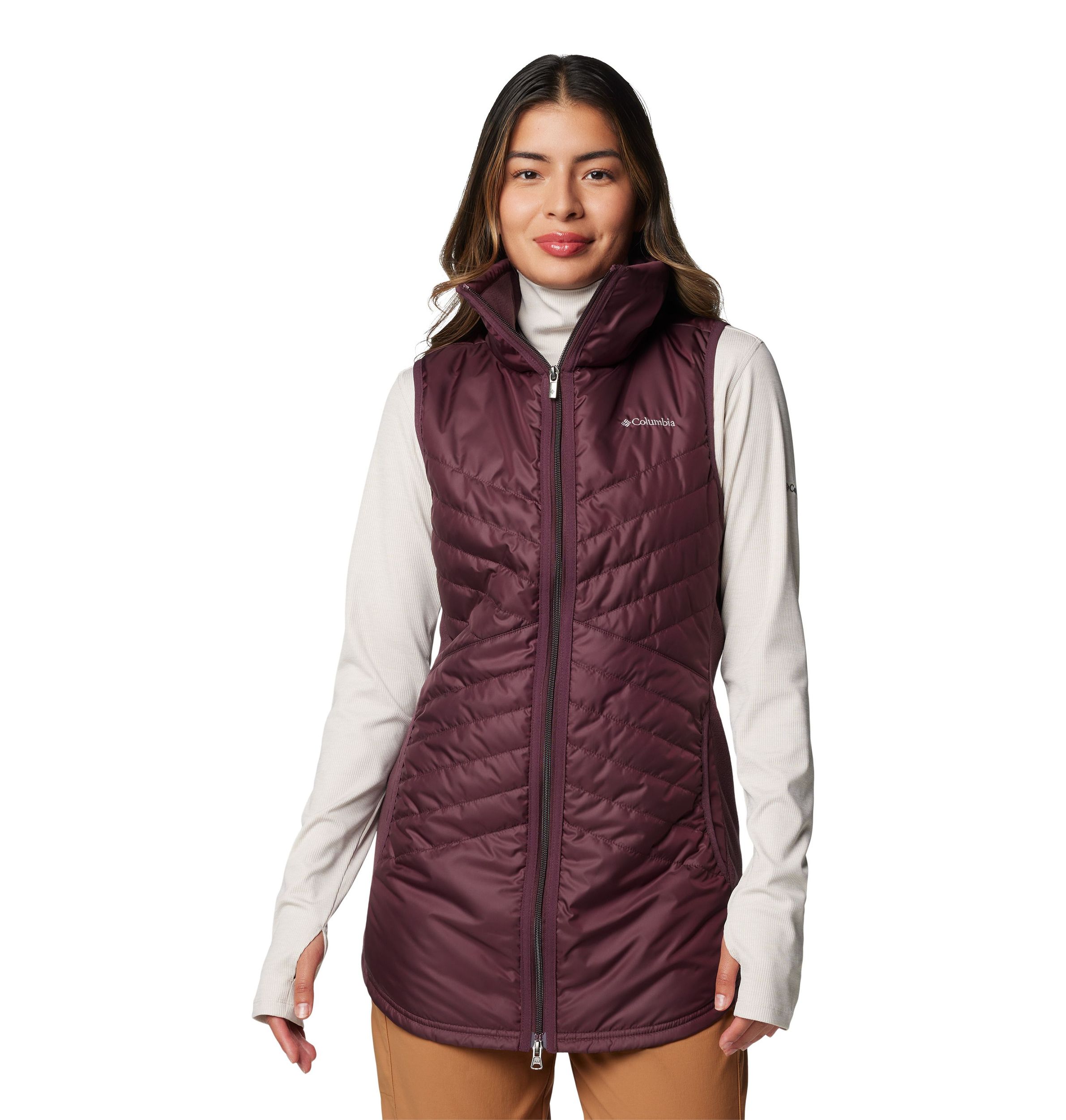 columbia mix it around long vest xl