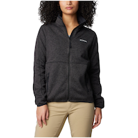 Chandail en molleton à glissière pleine longueur pour femmes, Sweather Weather Full Zip II, Columbia Front_Flat