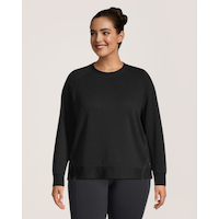 Chandail ottoman à encolure ras du cou pour femmes, Shambhala Front_Flat