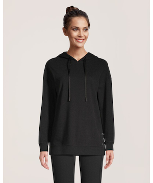 Chandail à capuche doux avec fentes latérales pour femmes, Shambhala