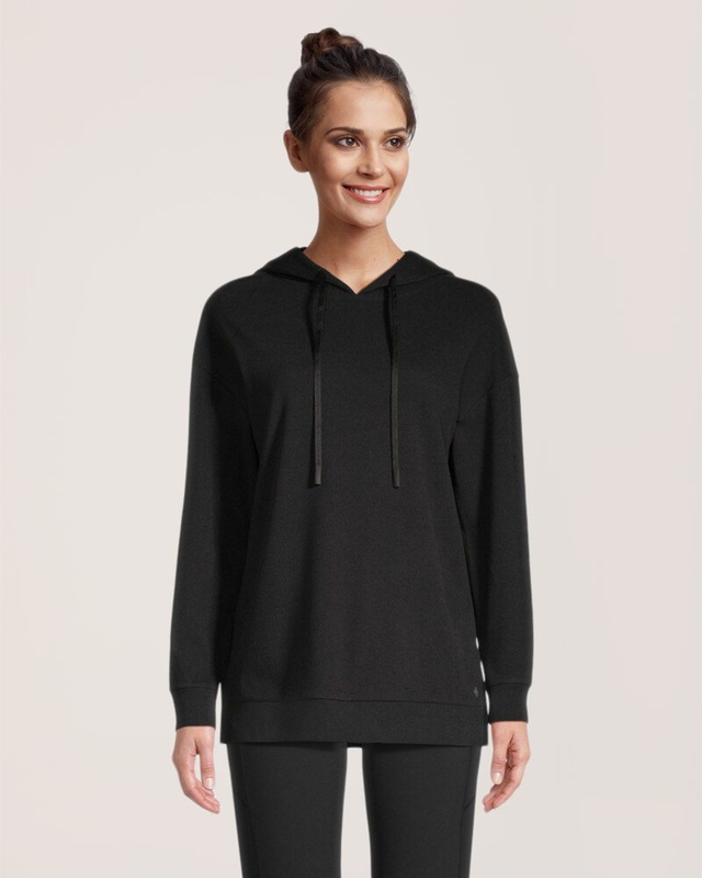 Chandail à capuche doux avec fentes latérales pour femmes, Shambhala